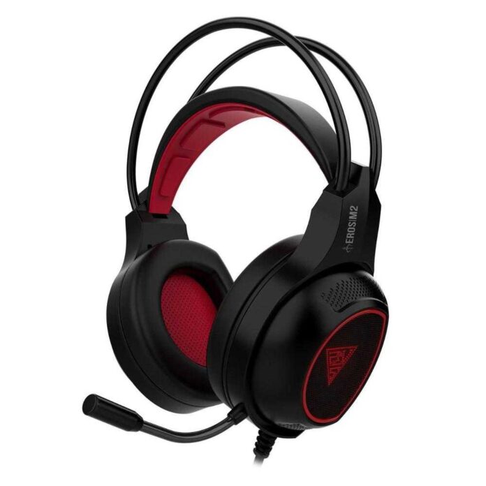 Casti gaming cu microfon Gamdias Eros M2, Iluminare LED, USB, Negru/Rosu Casti gaming cu microfon Gamdias Eros M2, Iluminare LED, USB, Negru/Rosu