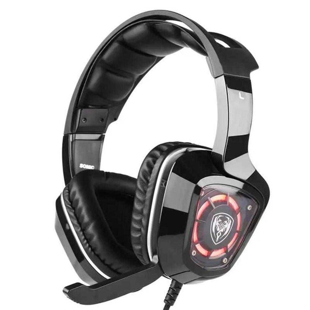 Casti gaming cu microfon Somic G910i, sunet virtual surround 7.1, iluminare LED, Negru Casti gaming cu microfon Somic G910i, sunet virtual surround 7.1, iluminare LED, Negru
