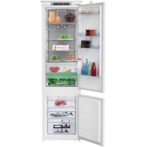 Combina frigorifica incorporabila Beko BCNA306E4SN, 284 l, Neofrost DualCooling, HarvestFresh, Raft sticle, Display touch control, Clasa E Combina frigorifica incorporabila Beko BCNA306E4SN, 284 l, Neofrost DualCooling, HarvestFresh, Raft sticle, Display touch control, Clasa E