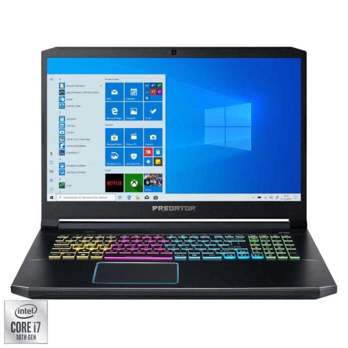 Laptop Gaming Acer Predator Helios 300 PH317-54, Intel® Core™ i7-10750H, 8GB DDR4, SSD 512GB, NVIDIA GeForce RTX 2060 6GB, Windows 10 Home Laptop Gaming Acer Predator Helios 300 PH317-54, Intel® Core™ i7-10750H, 8GB DDR4, SSD 512GB, NVIDIA GeForce RTX 2060 6GB, Windows 10 Home