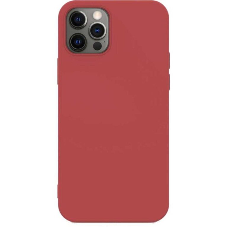 Husa de protectie Lemontti Silicon Soft Slim, Compatibil cu iPhone 12/12 Pro, Santa Red