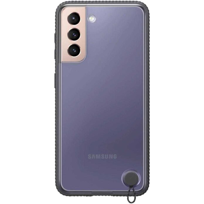 Husa de protectie Samsung Clear Protective Cover pentru Galaxy S21, Negru Husa de protectie Samsung Clear Protective Cover pentru Galaxy S21, Negru