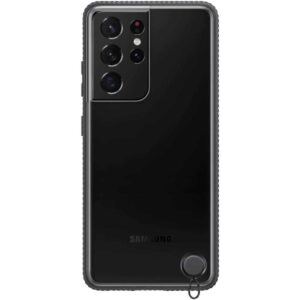 Husa de protectie Samsung Clear Protective Cover pentru Galaxy S21 Ultra, Negru Husa de protectie Samsung Clear Protective Cover pentru Galaxy S21 Ultra, Negru