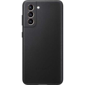 Husa de protectie Samsung Leather Cover pentru Galaxy S21+, Negru Husa de protectie Samsung Leather Cover pentru Galaxy S21+, Negru