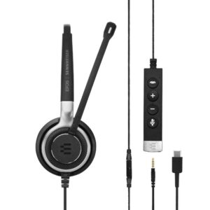 Casti Call Center Sennheiser SC 635 ANC Type-C, Negru Casti Call Center Sennheiser SC 635 ANC Type-C, Negru