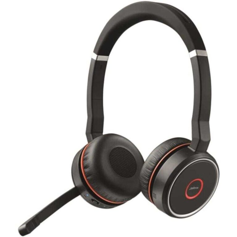 Casti PC On-Ear Jabra Evolve 75 Stereo, Bluetooth, Negru