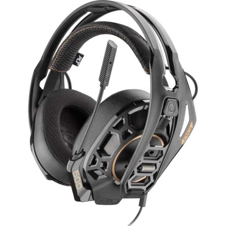 Casti gaming cu microfon Nacon RIG 500 Pro, Auriu