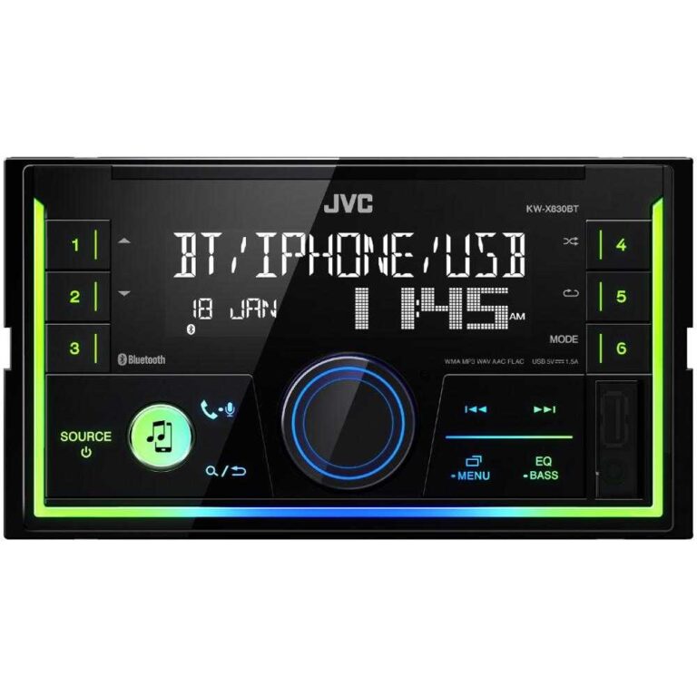 Media Player Auto JVC KW-X830BT, Bluetooth, USB, AUX
