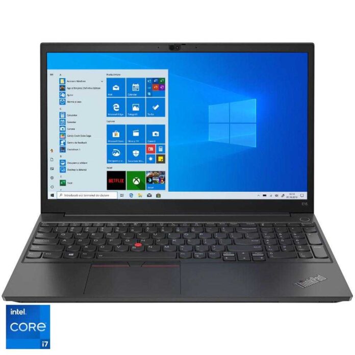 Laptop Lenovo ThinkPad E15 Gen 2, Intel® Core™ i5-1135G7, 8GB DDR4, SSD 256GB, Intel® Iris® Xe Graphics, Windows 10 Pro Laptop Lenovo ThinkPad E15 Gen 2, Intel® Core™ i5-1135G7, 8GB DDR4, SSD 256GB, Intel® Iris® Xe Graphics, Windows 10 Pro