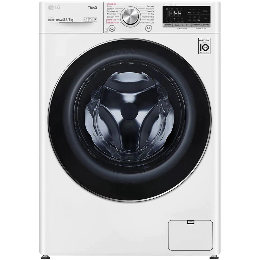 Masina de spalat rufe cu uscator LG F2DV5S8S2E, 1200 RPM, 8.5 kg spalare, 5 kg uscare, Clasa C Masina de spalat rufe cu uscator LG F2DV5S8S2E, 1200 RPM, 8.5 kg spalare, 5 kg uscare, Clasa C