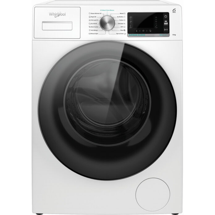 Masina de spalat rufe Supreme Silence Whirlpool W6X W845WB EE, 1400 RPM, 8 kg, Tehnologia Zen, Child Lock, Fresh Care+, Clasa B Masina de spalat rufe Supreme Silence Whirlpool W6X W845WB EE, 1400 RPM, 8 kg, Tehnologia Zen, Child Lock, Fresh Care+, Clasa B