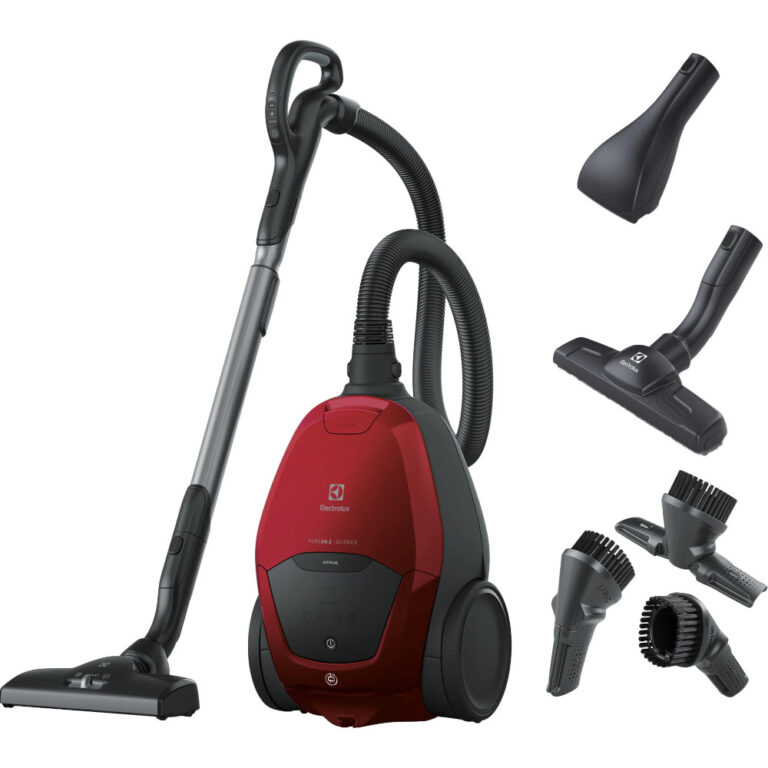Aspirator cu sac Electrolux Pure D8 PD82-ANIMA, 600 W, 3.5 L, 21.8 kWh/an, SmartMode, PureSound, Duza OneGo Power Clean, Raza de actiune 12m, 57dB, Rosu