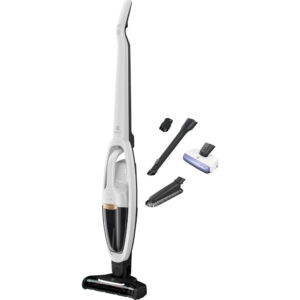 Aspirator vertical ELECTROLUX Q8 WQ81-ALRS, 0.35 l, 52 W, Acumulator Li-Ion, 2 trepte de putere, Filtrare ciclonica, Filtru lavabil, Perie cu LED, Autonomie 55 min, Alb Aspirator vertical ELECTROLUX Q8 WQ81-ALRS, 0.35 l, 52 W, Acumulator Li-Ion, 2 trepte de putere, Filtrare ciclonica, Filtru lavabil, Perie cu LED, Autonomie 55 min, Alb