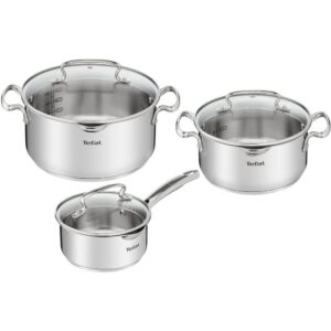 Set de oale din Inox Tefal Duetto + G719S674, Otel inoxidabil, 6 piese Set de oale din Inox Tefal Duetto + G719S674, Otel inoxidabil, 6 piese