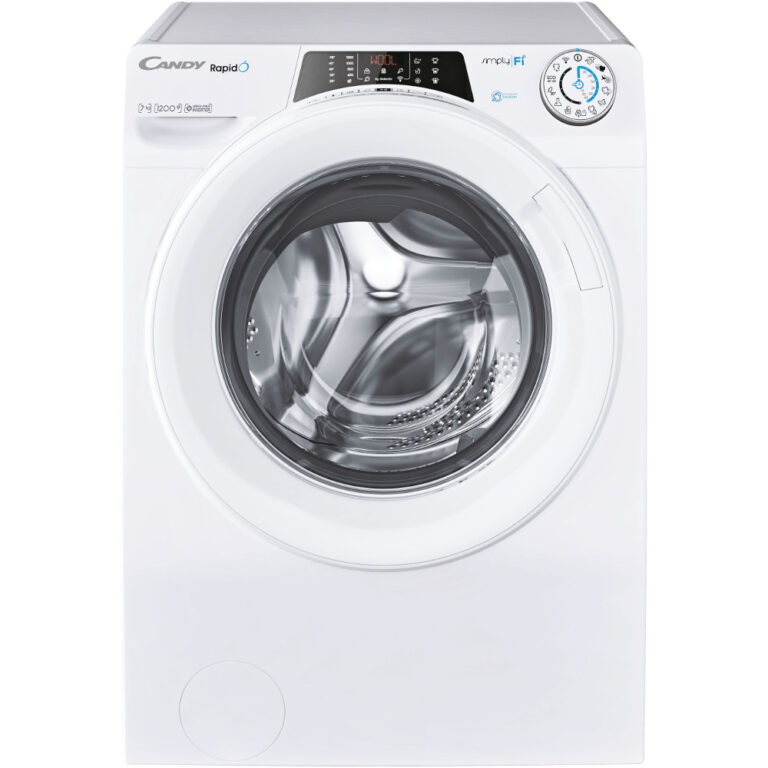 Masina de spalat rufe slim Candy RO4 1274DWME/1-S, 1200 RPM, 7 kg, Motor Inverter, Mix Power System, WiFi, Clasa A