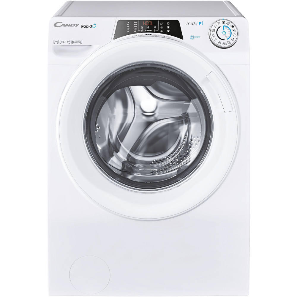 Masina de spalat rufe slim Candy RO4 1274DWME/1-S, 1200 RPM, 7 kg, Motor Inverter, Mix Power System, WiFi, Clasa A Masina de spalat rufe slim Candy RO4 1274DWME/1-S, 1200 RPM, 7 kg, Motor Inverter, Mix Power System, WiFi, Clasa A