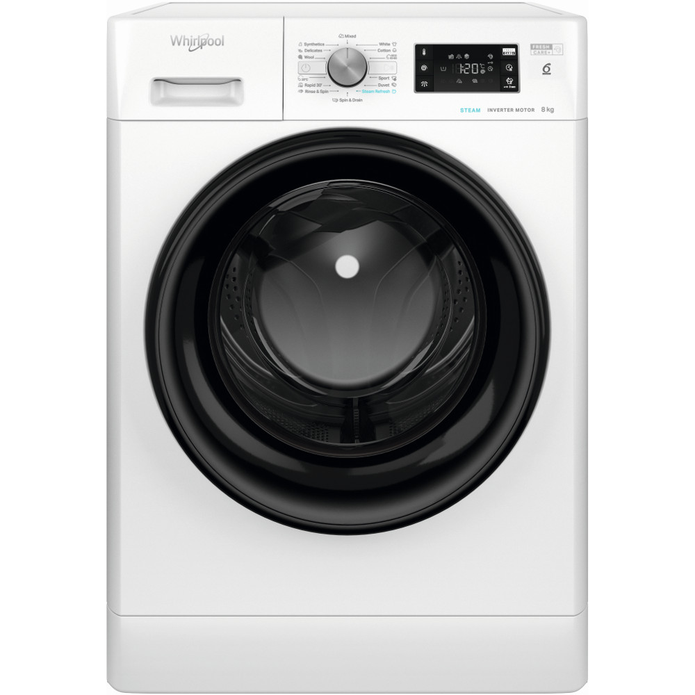 Masina de spalat rufe Whirlpool FFB 8258 BV EE, 1200 RPM, 8 kg, Tehnologia al Saselea Simt, Motor Inverter, Fresh Care+, Clasa B Masina de spalat rufe Whirlpool FFB 8258 BV EE, 1200 RPM, 8 kg, Tehnologia al Saselea Simt, Motor Inverter, Fresh Care+, Clasa B