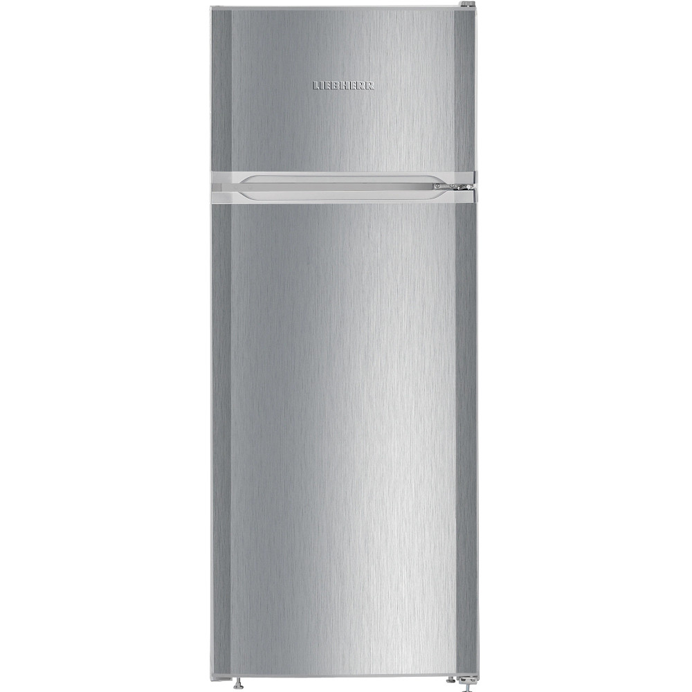 Frigider cu doua usi Liebherr CTPel 231, 234 l, SmartFrost, VarioSpace, Control mecanic, Dezghetare automata, Rafturi sticla, Usa reversibila, Clasa F, H 140.5 cm, Argintiu Frigider cu doua usi Liebherr CTPel 231, 234 l, SmartFrost, VarioSpace, Control mecanic, Dezghetare automata, Rafturi sticla, Usa reversibila, Clasa F, H 140.5 cm, Argintiu