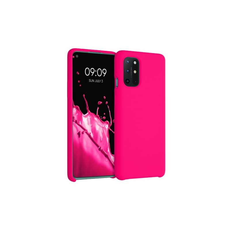 Husa pentru OnePlus 8T, Silicon, Roz, 53683.77 Husa pentru OnePlus 8T, Silicon, Roz, 53683.77