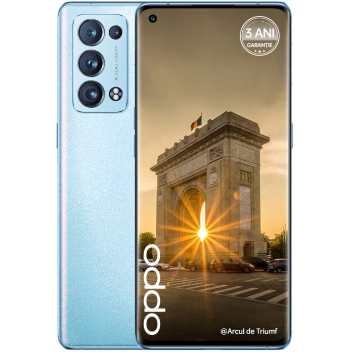 Telefon mobil OPPO Reno 6 Pro 5G, 256GB, 12GB RAM, Dual SIM, Artic Blue Telefon mobil OPPO Reno 6 Pro 5G, 256GB, 12GB RAM, Dual SIM, Artic Blue