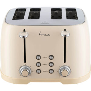 Prajitor de paine FRAM FTP-800CR, 1600 W, 4 felii, 7 trepte de rumenire, Tavita detasabila pentru firimituri, Crem Prajitor de paine FRAM FTP-800CR, 1600 W, 4 felii, 7 trepte de rumenire, Tavita detasabila pentru firimituri, Crem