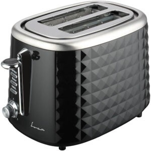 Prajitor de paine FRAM FTP-850BK, 850 W, Capacitate 2 felii, Functii: decongelare, reincalzire si anulare, 7 niveluri de rumenire, Autocentrare a feliilor de paine, Tavita detasabila pentru firimituri, Negru Prajitor de paine FRAM FTP-850BK, 850 W, Capacitate 2 felii, Functii: decongelare, reincalzire si anulare, 7 niveluri de rumenire, Autocentrare a feliilor de paine, Tavita detasabila pentru firimituri, Negru