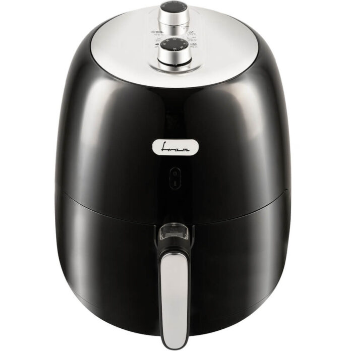 Friteuza cu aer cald Fram FAF-1500BK, 1500 W, 3.2L, Vas detasabil anti-adeziv, Termostat reglabil 80-200˚C, Temporizator 30 min, Protectie supraincalzire, Negru Friteuza cu aer cald Fram FAF-1500BK, 1500 W, 3.2L, Vas detasabil anti-adeziv, Termostat reglabil 80-200˚C, Temporizator 30 min, Protectie supraincalzire, Negru