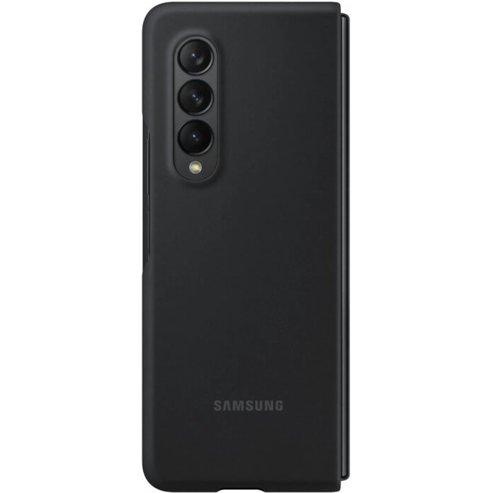 Husa de protectie Samsung Silicone Cover pentru Galaxy Z Fold3, Negru Husa de protectie Samsung Silicone Cover pentru Galaxy Z Fold3, Negru
