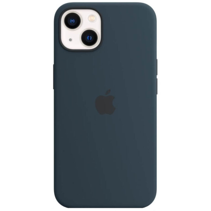 Husa de protectie Apple Silicone Case with MagSafe pentru iPhone 13, Abyss Blue Husa de protectie Apple Silicone Case with MagSafe pentru iPhone 13, Abyss Blue