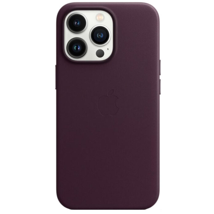 Husa de protectie Apple Leather Case with MagSafe pentru iPhone 13 Pro, Dark Cherry Husa de protectie Apple Leather Case with MagSafe pentru iPhone 13 Pro, Dark Cherry