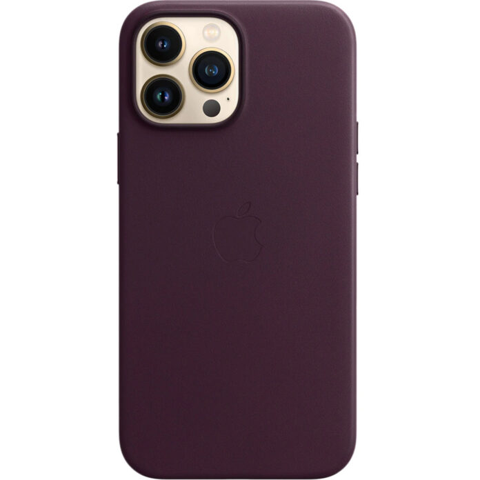 Husa de protectie Apple Leather Case with MagSafe pentru iPhone 13 Pro Max, Dark Cherry Husa de protectie Apple Leather Case with MagSafe pentru iPhone 13 Pro Max, Dark Cherry