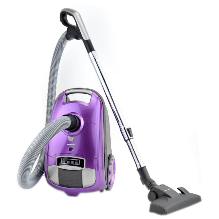 Aspirator cu sac Heinner HVC-VBS750PP,  750 W, Capacitate 2.5 L, Filtru HEPA 11, Tub telescopic, Perie ECO, Mov