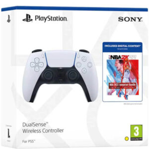 Controller Wireless PlayStation 5 DualSense + NBA 2K22 Digital Jumpstart Bundle, Alb Controller Wireless PlayStation 5 DualSense + NBA 2K22 Digital Jumpstart Bundle, Alb