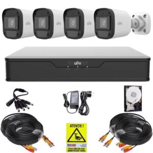 Kit supraveghere Uniview, 4 camere ColorHunter, 5MP, Imagini color noaptea, Lumina Alba 20m, DVR 4 canale, 4MP, Accesorii, HDD 500GB, Autocolant Rovision Kit supraveghere Uniview, 4 camere ColorHunter, 5MP, Imagini color noaptea, Lumina Alba 20m, DVR 4 canale, 4MP, Accesorii, HDD 500GB, Autocolant Rovision