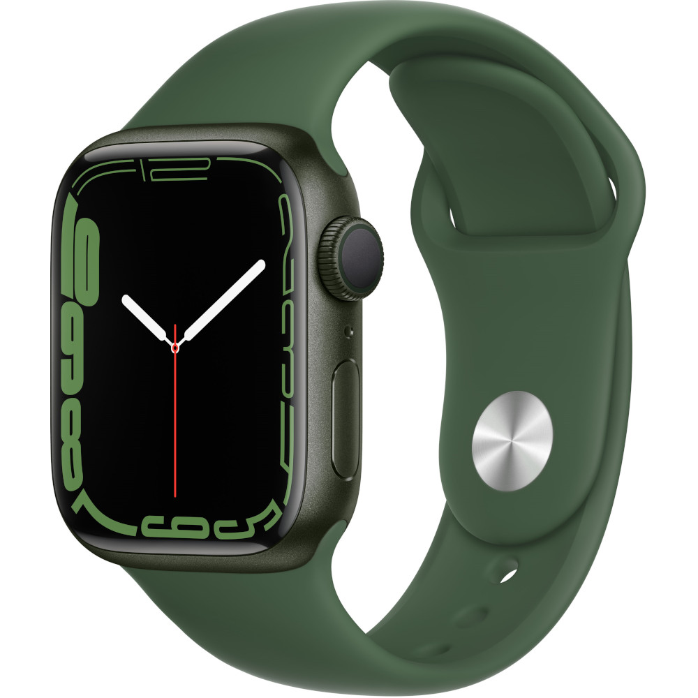 Apple Watch Series 7 GPS, 41mm, Green Aluminium Case, Clover Sport Band Apple Watch Series 7 GPS, 41mm, Green Aluminium Case, Clover Sport Band