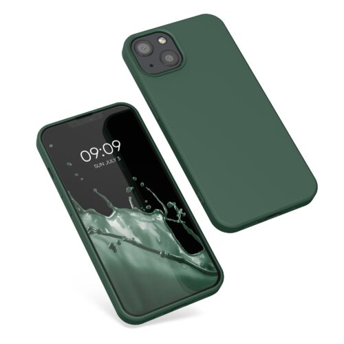 Husa Kwmobile pentru Apple iPhone 13, Silicon, Verde, 55948.169 Husa Kwmobile pentru Apple iPhone 13, Silicon, Verde, 55948.169