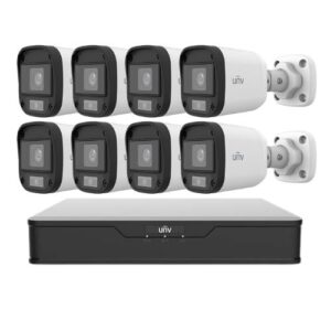 Sistem supraveghere Uniview, 8 camere 5MP, Imagini color noaptea, Lumina Alba 20m, DVR 8 canale 5MP Sistem supraveghere Uniview, 8 camere 5MP, Imagini color noaptea, Lumina Alba 20m, DVR 8 canale 5MP