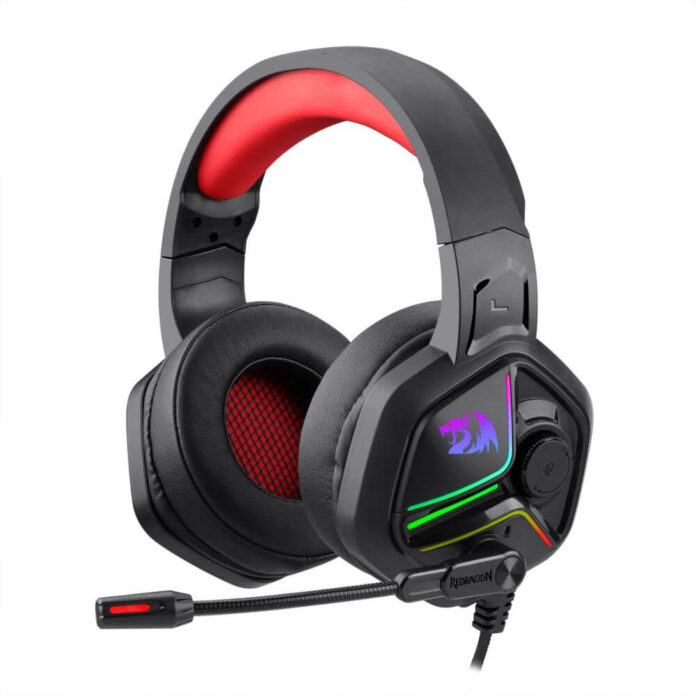 Casti gaming Redragon Ajax H230-BK, Iluminare RGB, Difuzoare 53mm, Control volum pe casca, Lungime cablu 2 m, Negru Casti gaming Redragon Ajax H230-BK, Iluminare RGB, Difuzoare 53mm, Control volum pe casca, Lungime cablu 2 m, Negru