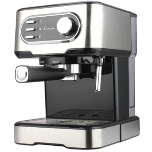 Espressor manual Fram FEM-850BKSS, 850 W, 1.5 L, 15 bar, Protectie supraincalzire, Rezervor apa detasabil, Argintiu Espressor manual Fram FEM-850BKSS, 850 W, 1.5 L, 15 bar, Protectie supraincalzire, Rezervor apa detasabil, Argintiu