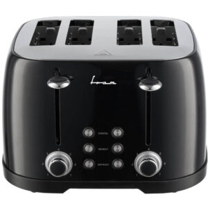 Prajitor de paine Fram FTP-800BK, 1600 W, Capacitate 4 felii, 7 nivele de rumenire, Functie auto-centrare, Negru Prajitor de paine Fram FTP-800BK, 1600 W, Capacitate 4 felii, 7 nivele de rumenire, Functie auto-centrare, Negru