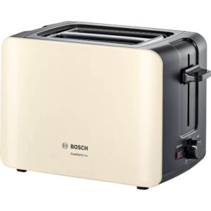 Prajitor de paine Bosch TAT6A117, 1090 W, 2 felii, Reglaj electronic, Selector alegerea gradului de prajire, Functie dezghetare, Crem Prajitor de paine Bosch TAT6A117, 1090 W, 2 felii, Reglaj electronic, Selector alegerea gradului de prajire, Functie dezghetare, Crem
