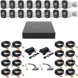 Sistem supraveghere Uniview, 16 camere, 2MP, Full HD, IR 20m, Accesorii montaj inclus, DVR, Vizualizare pe mobil Sistem supraveghere Uniview, 16 camere, 2MP, Full HD, IR 20m, Accesorii montaj inclus, DVR, Vizualizare pe mobil