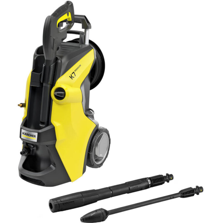 Aparat de spalat cu presiune Karcher K 7 Premium Power, 3000 W, 180 Bar, 600 l/h, Sistem Quick Connect pe aparat, Motor racit cu apa, Maner telescopic, Galben