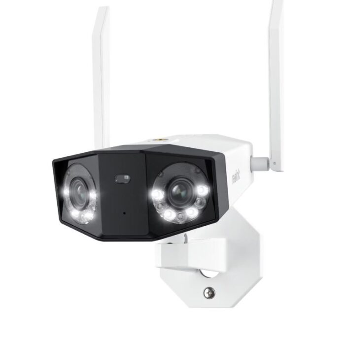 Camera supraveghere IP exterior Reolink Duo 2 P730 PoE, 8MP, unghi vizual 180 grade, slot card, lumina alba/IR 30 m, detectie oameni/vehicule, microfon, difuzor Camera supraveghere IP exterior Reolink Duo 2 P730 PoE, 8MP, unghi vizual 180 grade, slot card, lumina alba/IR 30 m, detectie oameni/vehicule, microfon, difuzor