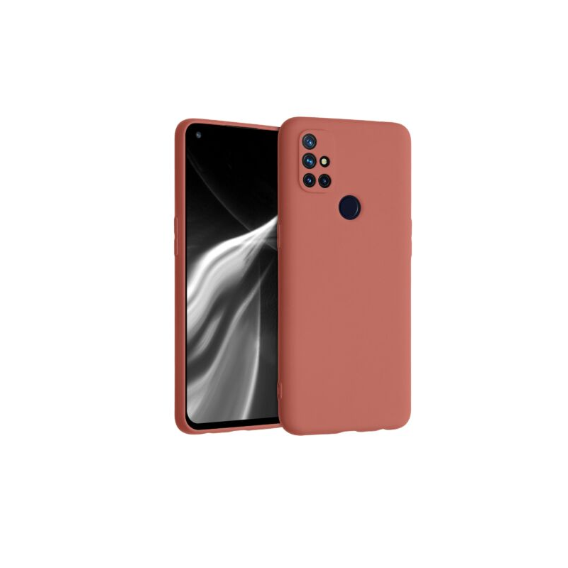 Husa pentru OnePlus Nord N10 5G, Silicon, Portocaliu, 53821.215 Husa pentru OnePlus Nord N10 5G, Silicon, Portocaliu, 53821.215