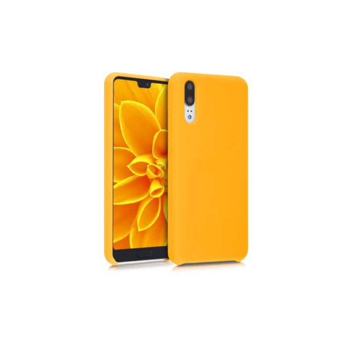 Husa pentru Huawei P20, Silicon, Portocaliu, 45689.180 Husa pentru Huawei P20, Silicon, Portocaliu, 45689.180