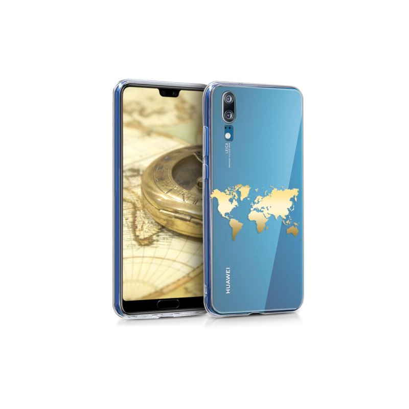 Husa pentru Huawei P20, Silicon, Gold, 44215.02 Husa pentru Huawei P20, Silicon, Gold, 44215.02
