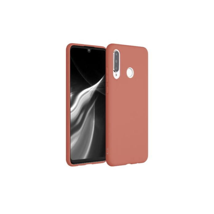Husa pentru Huawei P30 Lite, Silicon, Portocaliu, 47499.215 Husa pentru Huawei P30 Lite, Silicon, Portocaliu, 47499.215