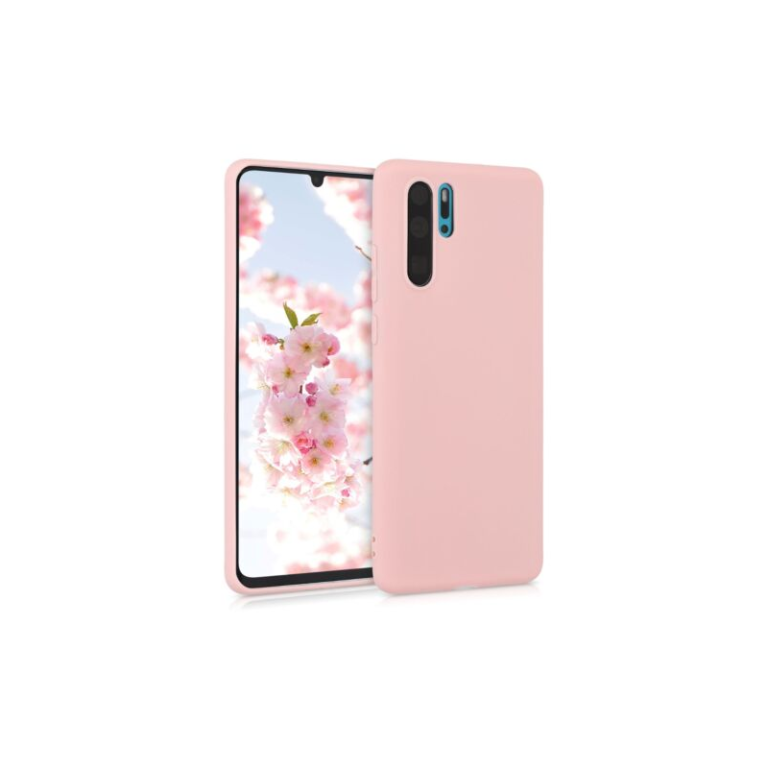 Husa pentru Huawei P30 Pro, Silicon, Rose Gold, 47419.89