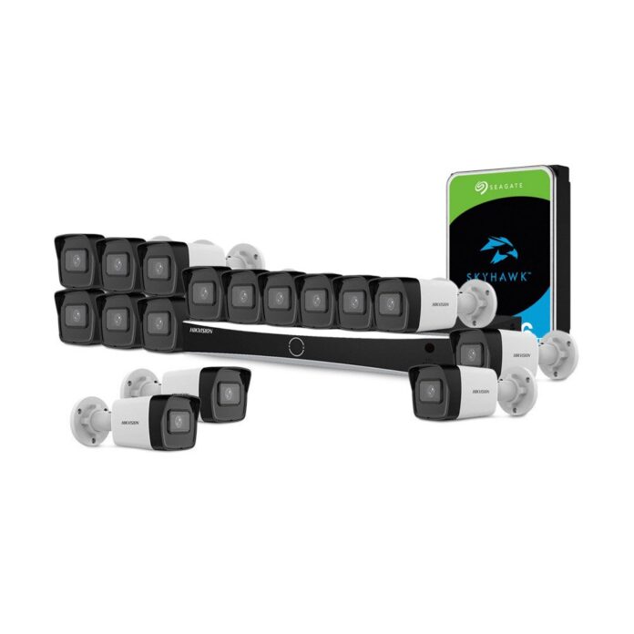 Sistem supraveghere IP exterior complet HikVision KIT-HIK-C16EXT4MP-30M-A-POE, 8 camere, 4 MP, 2.8 mm, IR 30 m, PoE, HDD 6TB Sistem supraveghere IP exterior complet HikVision KIT-HIK-C16EXT4MP-30M-A-POE, 8 camere, 4 MP, 2.8 mm, IR 30 m, PoE, HDD 6TB